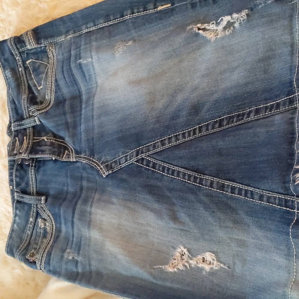 Vigoss denim pencil skirt size 5 juniors